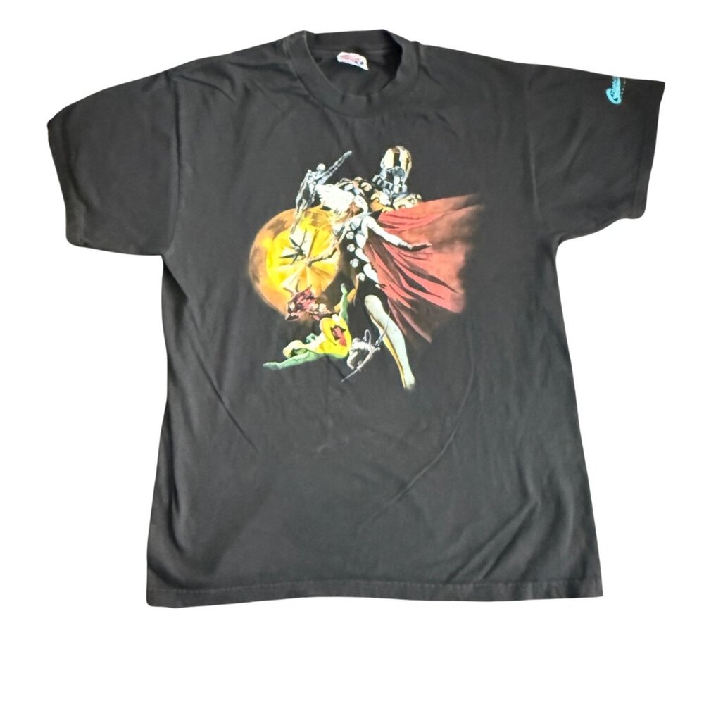 Marvel Comics Black Graphic T-Shirt Featuring Thor & Heroes Adult L